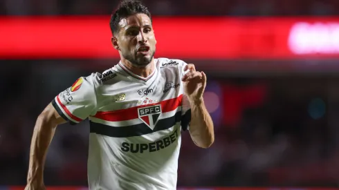 Calleri, jogador do São Paulo, durante partida contra o Ponte Preta no estadio Morumbi pelo campeonato Paulista 2025. Foto: Marcello Zambrana/AGIF