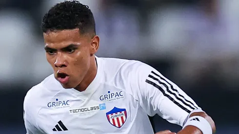 José Enamorado, atacante do Barranquilla em partida pelo campeonato colombiano (Foto: Buda Mendes/Getty Images)