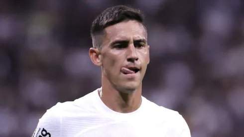 Matias Rojas jogador do Corinthians durante partida contra o Ponte Preta no estadio Arena Corinthians pelo campeonato Paulista 2024. Foto: Marcello Zambrana/AGIF
