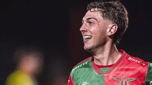 Agustin Albarracín, atacante do Boston River em partida pelo campeonato uruguai (Foto: Divulgação/Boston River)