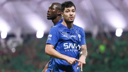 Marcos Leonardo do comemorando gol. (Photo by Yasser Bakhsh/Getty Images)