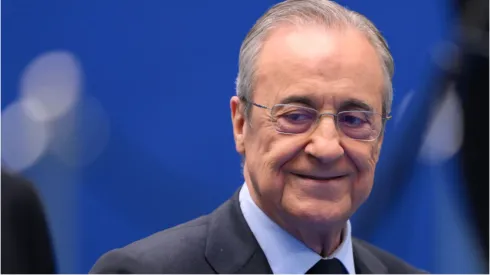 Jornal espanhol aponta Gui Amorim, promessa do Corinthians na Copinha, no radar do Real Madrid, do presidente Florentino Pérez. Foto: David Ramos/Getty Images – Florentino Pérez