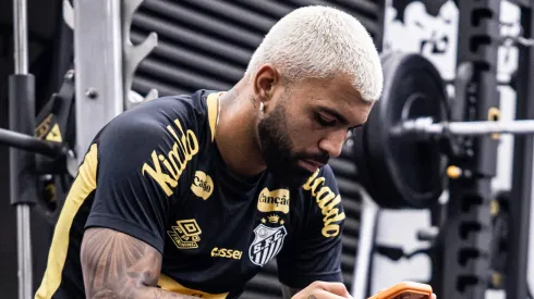 Gabigol em treino do Santos. Fotos Raul Baretta Santos FC.