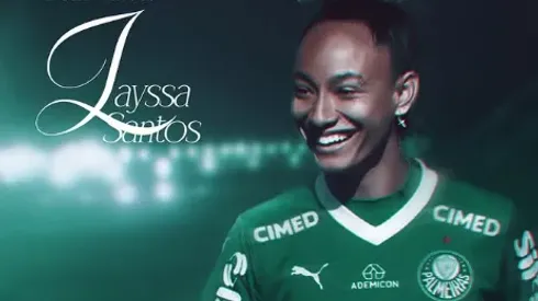 Anúncio de Layssa Santos pelo Palmeiras – Foto: Divulgação Oficial Palmeiras