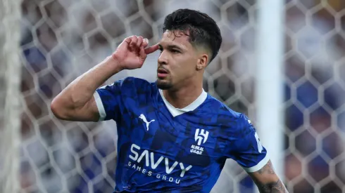Marcos Leonardo em campo pelo Al-Hilal. (Photo by Yasser Bakhsh/Getty Images)