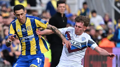 Santino Andino, atacante argentino do Godoy Cruz – Foto: Luciano Bisbal/Getty Images