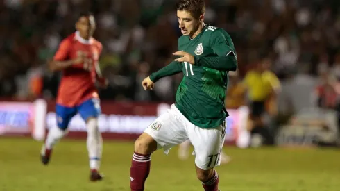 Brizuela jugó media hora contra Chile.