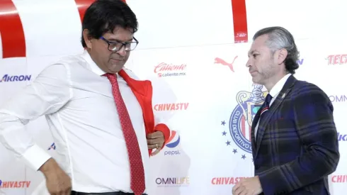 José Luis Higuera en la presentación de José Saturnino Cardozo. (Foto: Mexsport)