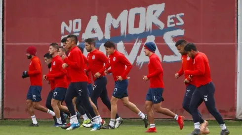 Previo al juego realizaron este particular ritual