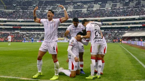 Chivas de Guadalajara celebra en el Estadio Azteca. (Foto: Jam Media)