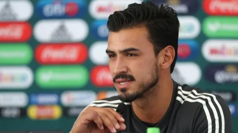 Oswaldo Alanís con la Selección Mexicana.