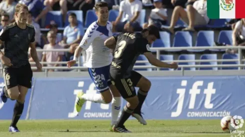El central mexicano jugó todo el partido en el revés ante Tenerife