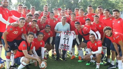 Ramón Morales visitó al plantel de Chivas en Verde Valle