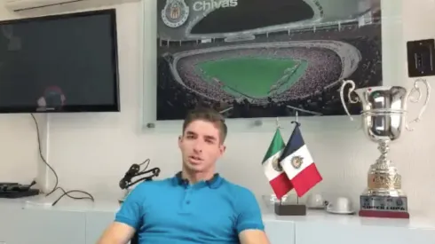 Isaac Brizuela en la entrevista.