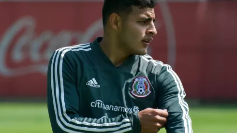 El atacante rojiblanco se entrenó este martes junto al resto de la convocatoria mexicana para la Fecha FIFA de septiembre