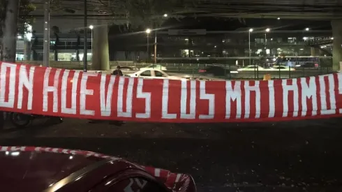 Una frase directa y polémica de la afición