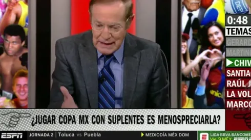 El comentarista atacó a la directiva y a Tena si llega a perder también este partido de Copa MX