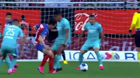 Captura de la jugada polémica