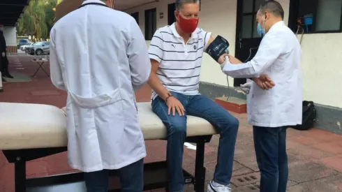 Ricardo Peláez fue otro de los directivos que participó en el segundo día de pruebas médicas