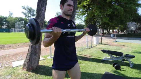 Los rojiblancos regresaron a la cancha pero respetando distancias y el protocolo sanitario