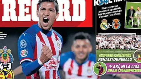 La portada más contundente la presentó este viernes la versión mexicana del diario Récord