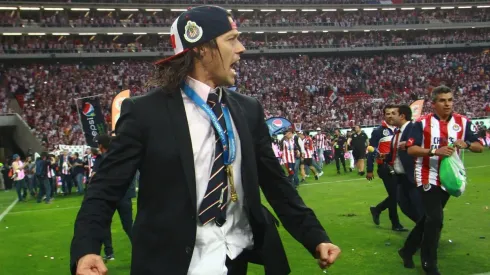 Almeyda en la celebración del título Clausura 2017.