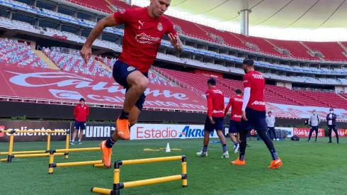 Jesús Molina trabajó este viernes a la par de sus compañeros tras 20 días de ausencia por lesión en Guadalajara