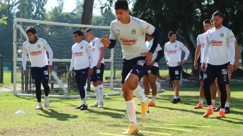 Chivas de Guadalajara en un entrenamiento