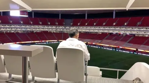 El "Maestro" Galindo publicó esta imagen en su regreso al Estadio Akron y a la luz pública