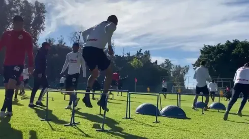 Beltrán, Gudiño y Macías, protagonistas del entrenamiento