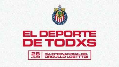 Chivas, se expresó en redes respecto al Día Internacional del Orgullo LGBT.