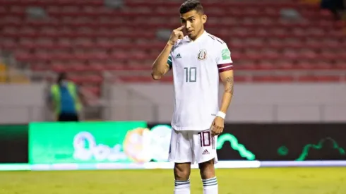 Orbelin Pineda en un partido con la Selección