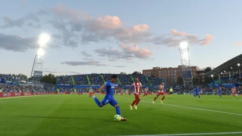 JJ Macías en un partido con el Getafe
