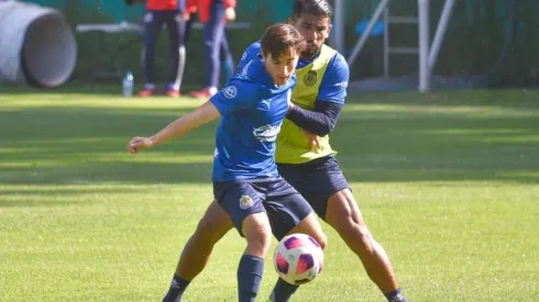 Miguel Ponce en un entrenamiento