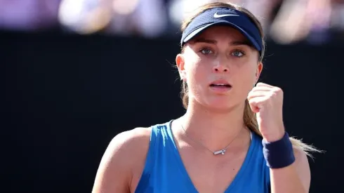 Paula Badosa en un partido en el Akron WTA Finals