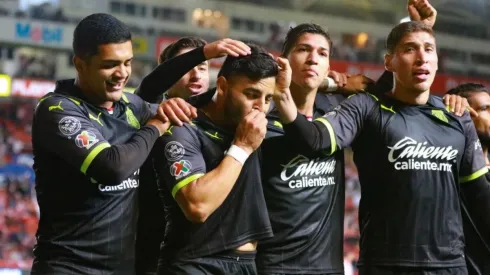 Chivas de Guadalajara en un partido ante Necaxa