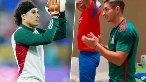Isaác Brizuela vistió su playera tricolor para mirar el debut frente a Polonia