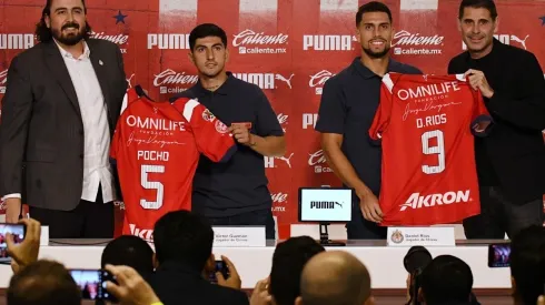 Guzmán y Ríos fueron presentados oficialmente en el Estadio Akron