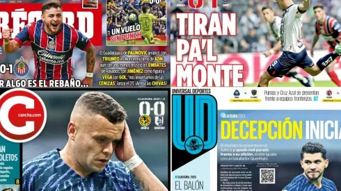 Las portadas de los diarios deportivos mexicanos resaltaron el triunfo de Chivas en Monterrey