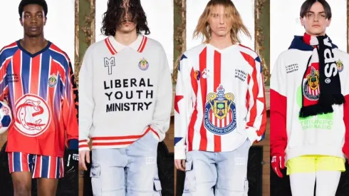 El diseñador tapatíos presentó un total de siete modelos dedicados a Chivas en su colección