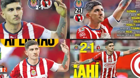 Las portadas coincidieron todas en destacar al Pocho Guzmán como protagonista del triunfo de Chivas