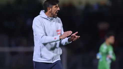 Paunovic compareció a la conferencia de prensa y destacó la producción de su delantero