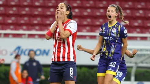 Zapopan, Jalisco, 30 de marzo de 2023. , durante el partido de la jornada 12 del torneo Clausura 2023 de la Liga BBVA MX Femenil, entre las Chivas Rayadas del Guadalajara y el Atlético San Luis, celebrado en el estadio Akron. Foto: Imago7/ Juan Carlos Nuñez Cubeyro.