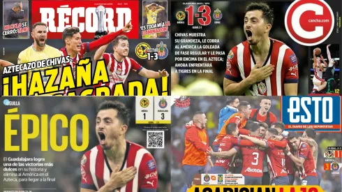 Las portadas acapararon la remontada de Chivas en el Estadio Azteca