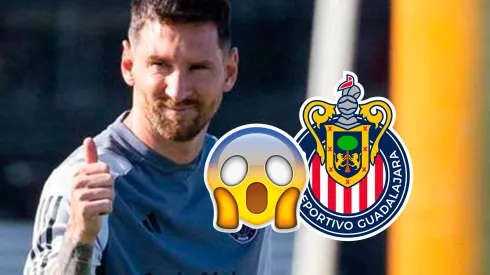 Carlos Salcedo advierte a Messi.