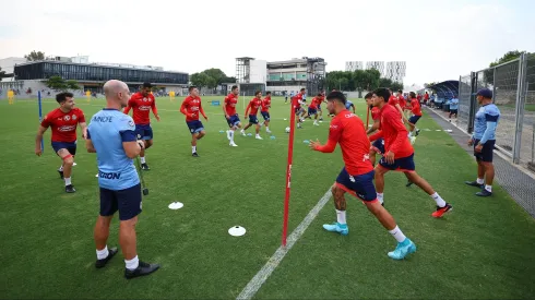 Los integrantes del plantel del Guadalajara entrenaron el martes en la Universidad Panamericana