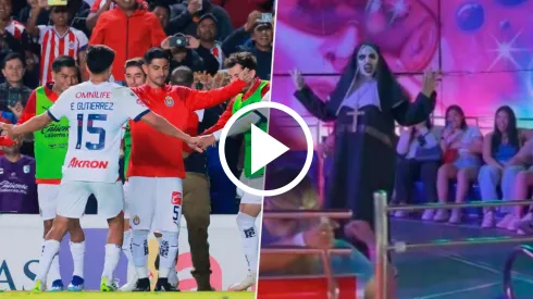 Víctor Guzmán emuló el baile de la Monja en la Feria de juegos mecánicos