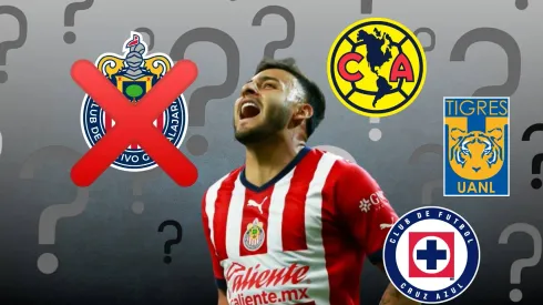 Alexis Vega y la imagen que le pone un pie fuera de Chivas para el 2024