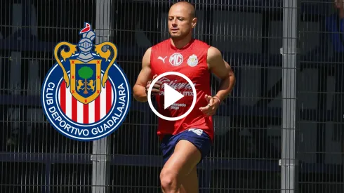 Chicharito Hernández marcó un golazo en la práctica que rememoró su icónica anotación con Manchester United