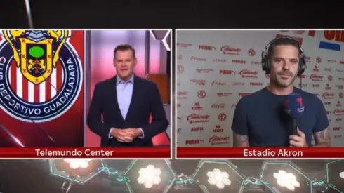 Fernando Gago en su entrevista con el periodista Miguel Gurwitz Teledeportes (Captura TV).